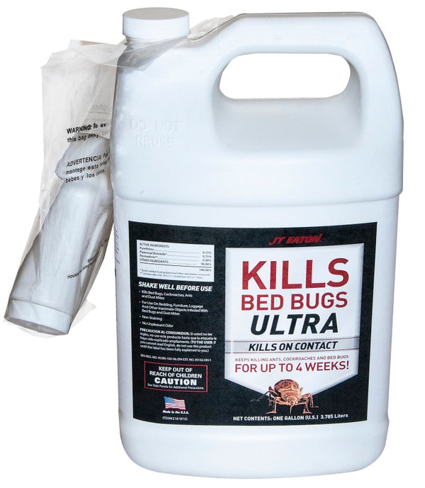 JT Eaton 218-W1G Bed Bug Killer Ultra, Non-Staining Water Based Insect Spray for Indoors (1 gal)