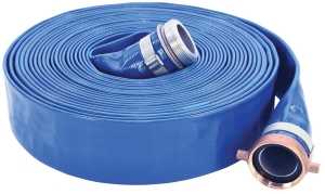 Abbott Rubber PVC Discharge Hose Assembly, Blue, 2 in. Male X Female Cam and Groove, 65 psi Max Pressure, 50 ft. Length, 2 in. ID (4)