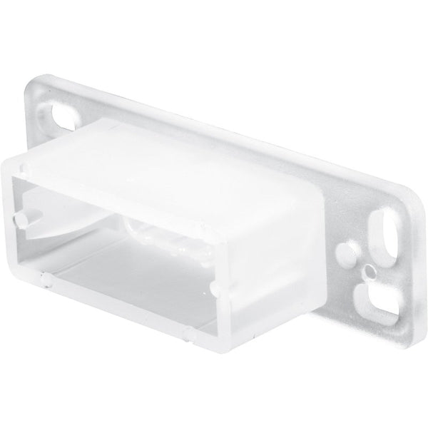 Prime-Line R 7145 Drawer Track Backplate, 3/4 in L, 2-13/32 in W, Plastic, Raw