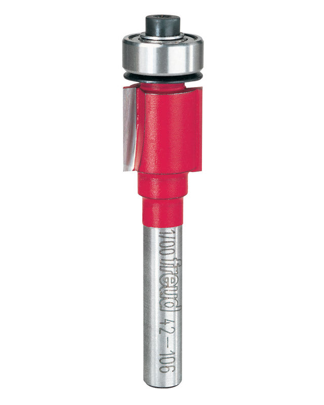 Freud 42-106: 1/2" (Dia.) Bearing Flush Trim Bit with 1/4" Shank