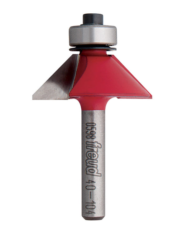 Freud Chamfer Router Bit, 1-11/32" Cutting Dia. 40-104