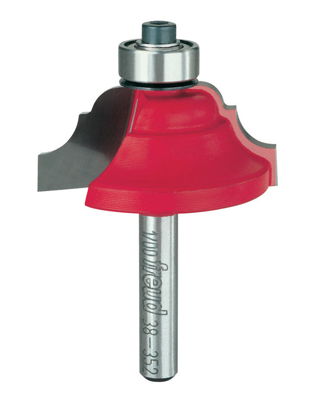 Freud 1-5/8" (Dia.) Classical Cove & Bead Bit with 1/4" Shank (Quadra-Cut) (38-352)