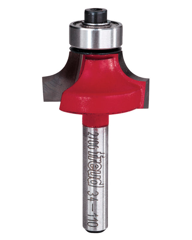 Freud 34-110: 1/4" Radius Rounding Over Bit (Quadra-Cut)