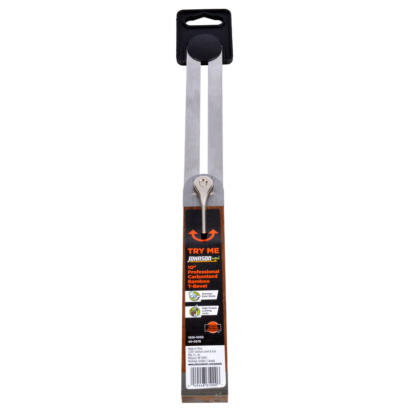 Johnson Level & Tool B85 8-Inch Hardwood Sliding T-Bevel