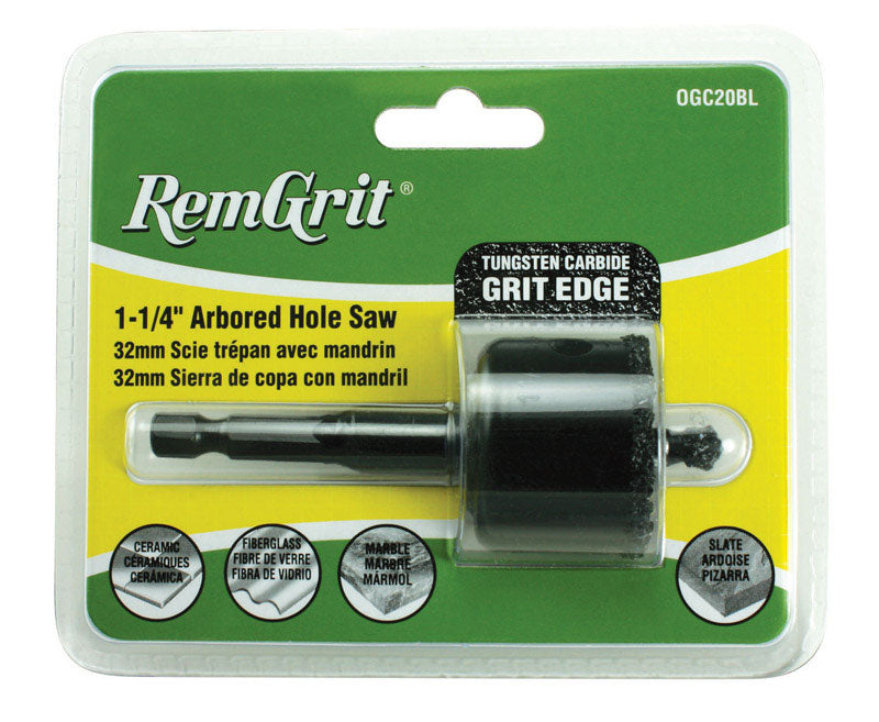 Disston E0104578 1-1/4-Inch RemGrit Carbide Grit Arbored Hole Saws 32mm