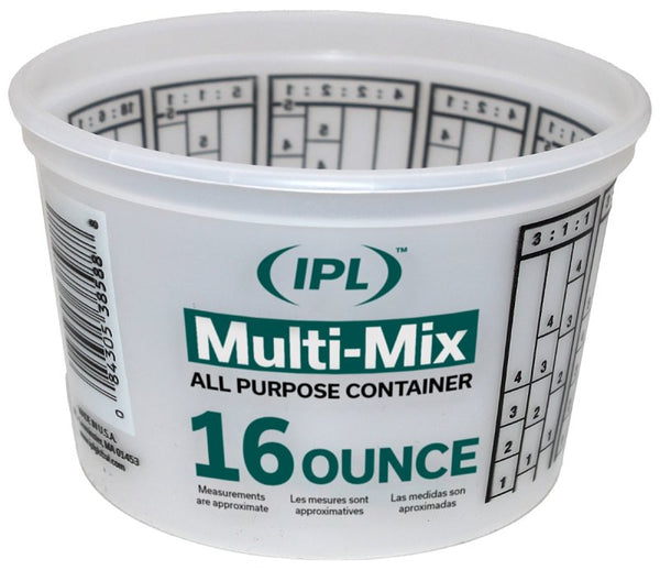 Encore Plastics 41017 Mix 'N Measure Plastic Container, 1-Pint 300352