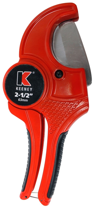 Plumb Pak K840-102 Automatic Pipe Cutter, 2-1/2 in High Carbon Steel Blade, Aluminum Alloy Body, 2-1/2", Red