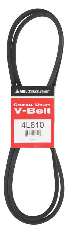 MBL 4L810 (2810) Fractional Horsepower V-Belt, 4L Section, 1/2'' Width, 5/16'' Height, 81'' Length, Rubber