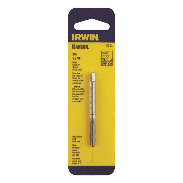 Irwin Tap Carded 10X32NF Plug Tap High Carbon Steel 8031