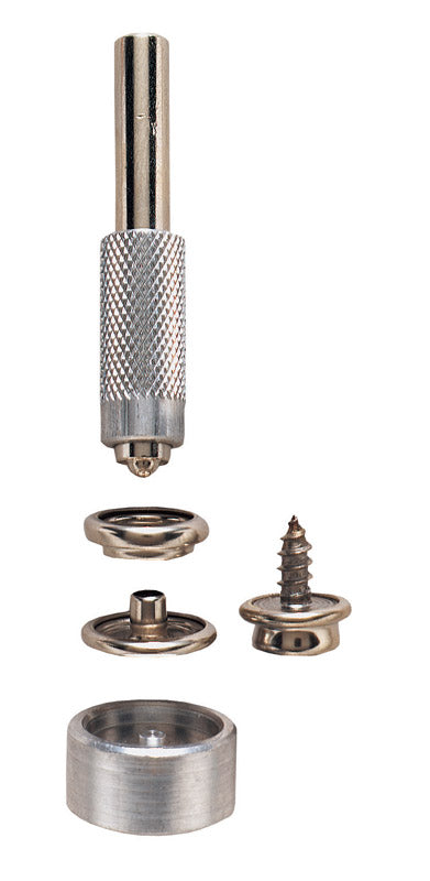 General 1267 Nickel Plated Grommet Fastener Kit 6 Count
