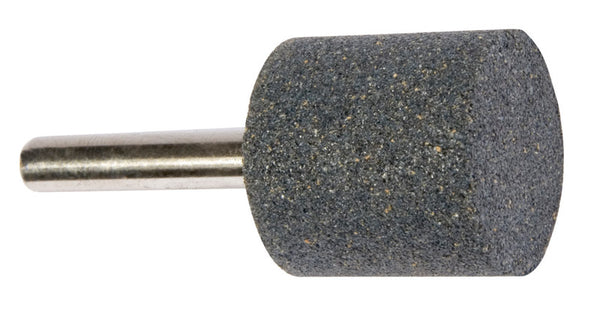 Forney 60036 Mounted Grinding Point with 1/4-Inch Shank, Cylindrical, 1-Inch-by-1-Inch,Silver and Grey