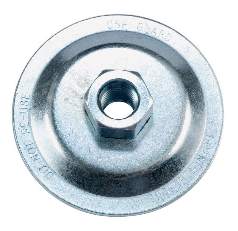 Forney 72324 Back Plate for Type 27 Depressed Center Wheels with 5/8-Inch-11 Threaded Arbor
