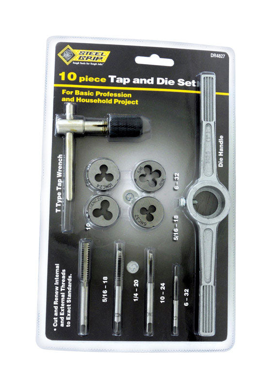 Steel Grip Steel SAE Tap and Die Set 10 pc. DR4827SAE (2-Pack)