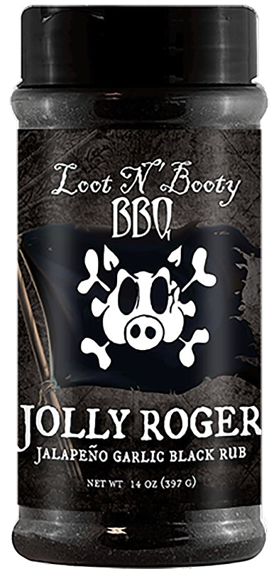Loot N Booty Jolly Roger Jalapeno Garlic Black Rub - 14 oz OW88410