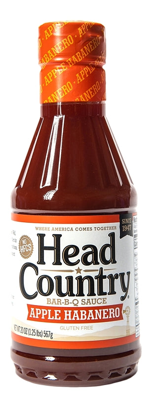 Head Country 312487 BBQ Apple Habanero Sauce44; 20 oz - Pack of 6