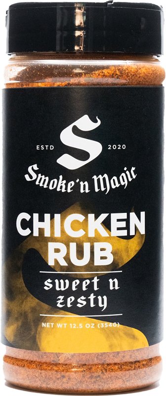 SMOKE 'N MAGIC - Sweet n Zesty Chicken Rub 12.5 oz.