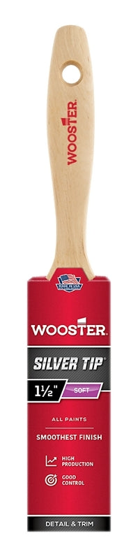 Wooster Brush 5222-1 1/2 5222-1-1/2 Silver Tip Paintbrush, 1-1/2-Inch