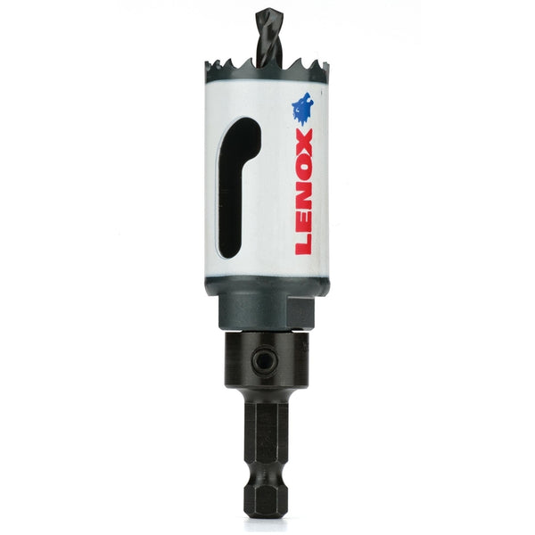 LENOX Tools Hole Saw, Bi-Metal, Speed Slot, Arbored, 1-1/8-Inch (1772483)
