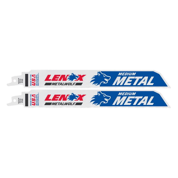 LENOX Tools LAZER Metal Cutting Reciprocating Saw Blade, Bi-Metal, 9-inch, 18 TPI, 2/PK 24907T9118R