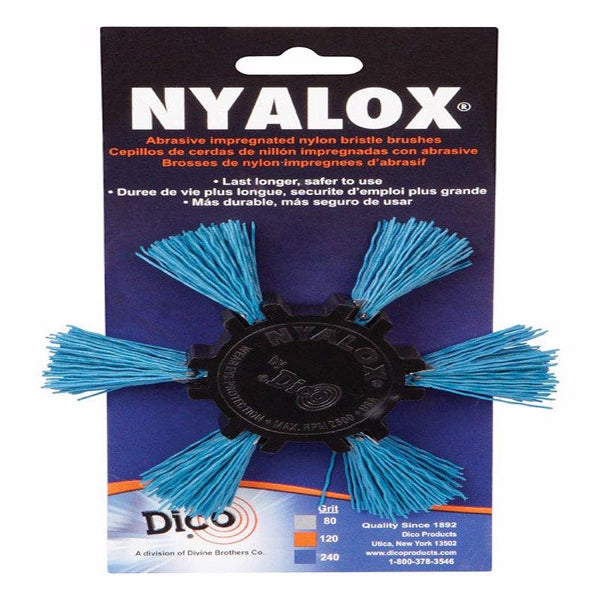 Dico 7200039 4'' Fine Nyalox Flap Wire Brush 541-788-4