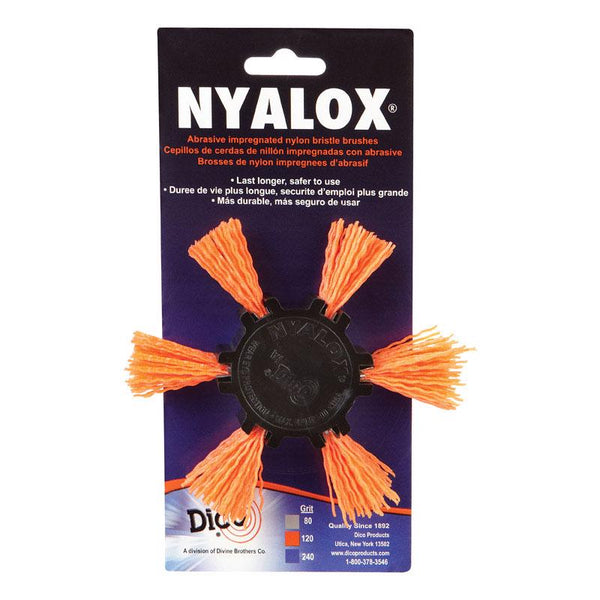 Dico 7200045 4" Medium Nyalox Flap Wire Brush 541-782-4