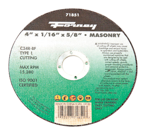 Forney Msnry Cut Whl 4"X1/16" 71851
