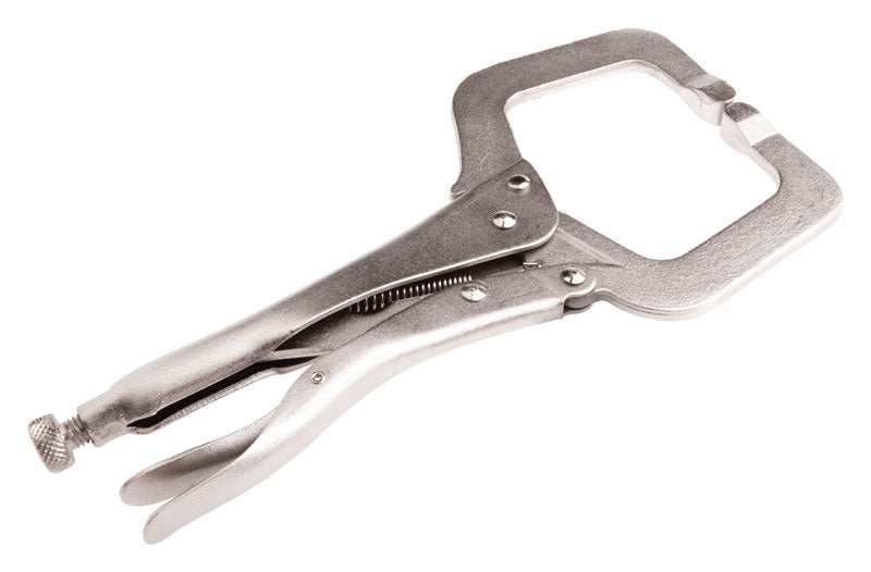 Forney 70201 C-Clamp Pliers, Deluxe Locking, 10-1/2-Inch,Silver Plated