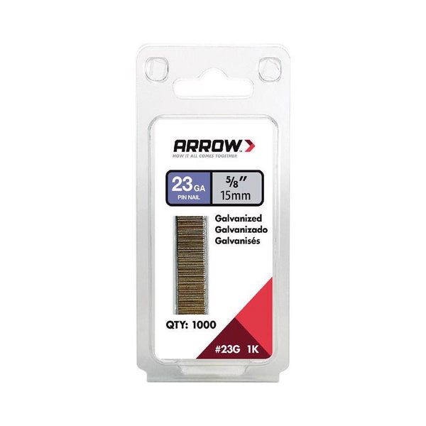 Arrow 23G15-1K Arrow 5/8-Inch Pin Nail, 1000-Pack