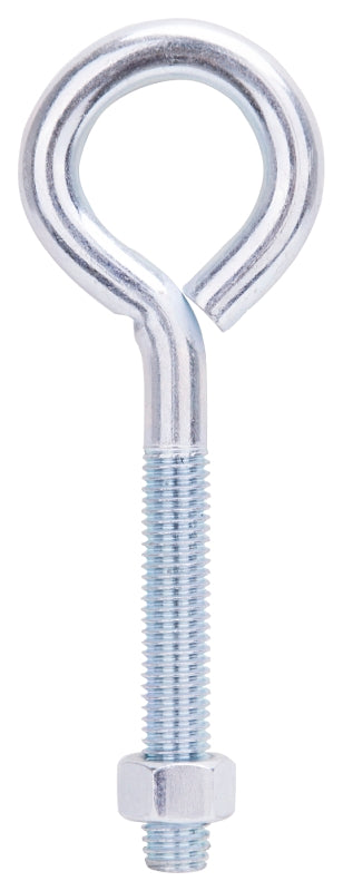 ProSource LR288 Eye Bolt, 1/2 in Thread, 1/2 in Dia Eye, Steel, Zinc