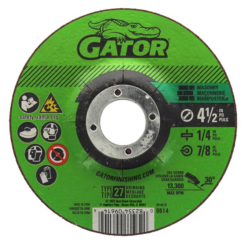 Ali Ind. Gator Blade Type 27 4-1/2 in. x 1/4 in. x 7/8 in. Masonry Cut-Off Wheel