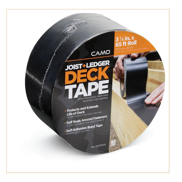 Camo Deck Joist Tape, 3-1/8" x 65', Butyl Flashing Tape 0375030