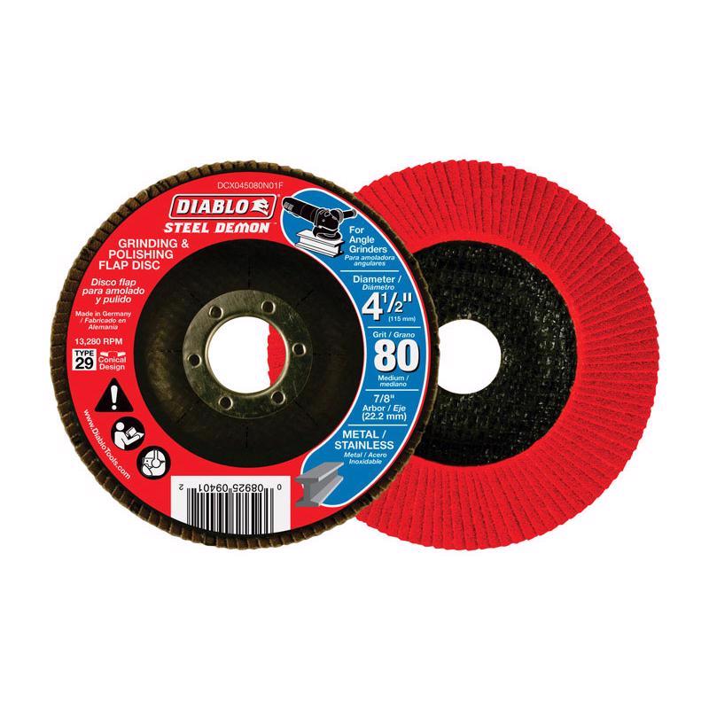 DCX045080N01F 4-1/2" Flap Disc 80G