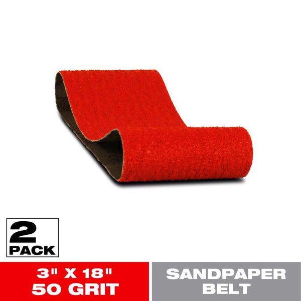 Freud Diablo DCB318050S02G 3 in. x 18 in. 50-Grit Sanding Belt (2-Pack)