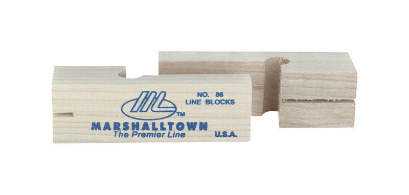 MARSHALLTOWN The Premier Line 86 3-3/4-Inch Wood Line Blocks (Pair)