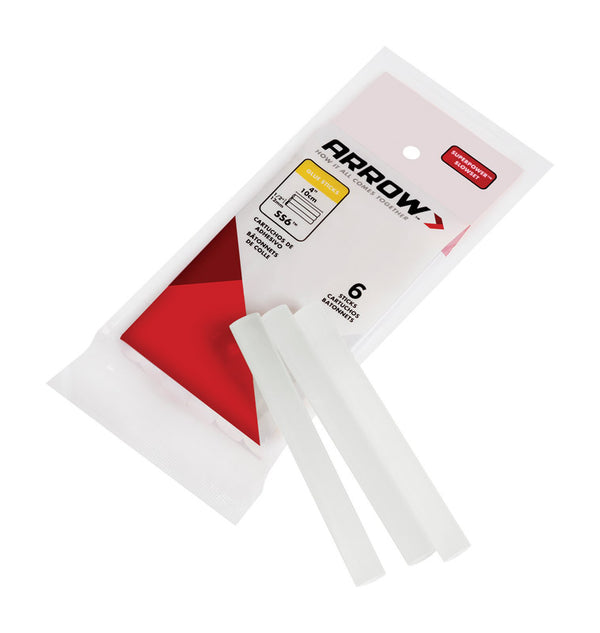 Arrow Fastener SS6 Slow Set Glue Sticks 12 Count