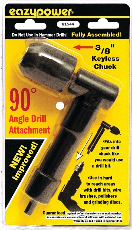 Eazypower 81544 90° 3/8" Angle Drill Attachment, (1per Pack)