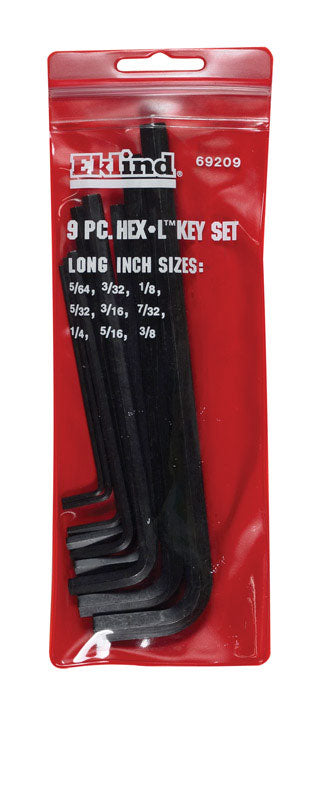 EKLIND Hex-L Key Set-9pc. 5/64''-3/8'' Long