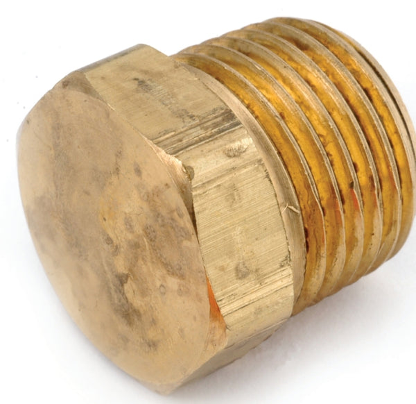 ANDERSON METALS 756121-02 1/8" Brass Hex Plug
