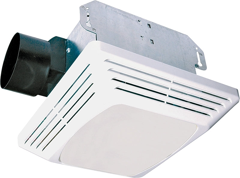 Air King ASLC50 Advantage Exhaust Bath Fan with Light, White Finish