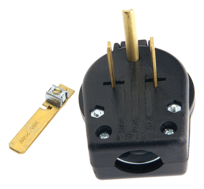 Forney 57602 Male Electrical Plug, Pin-Type, Nema 6-30 6-50,Black