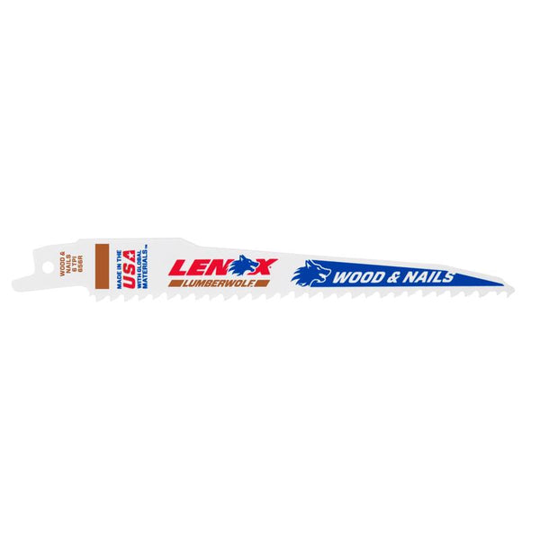 Lenox 20573-S656R 6" 6 TPI Multi Purpose Bi-Metal Reciprocating Saw Blades