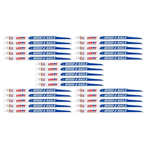 Lenox 20495B156R (25/Pack) 12 in. x 3/4 in. x 0.05 in. 6 TPI Reciprocating Saw Blade