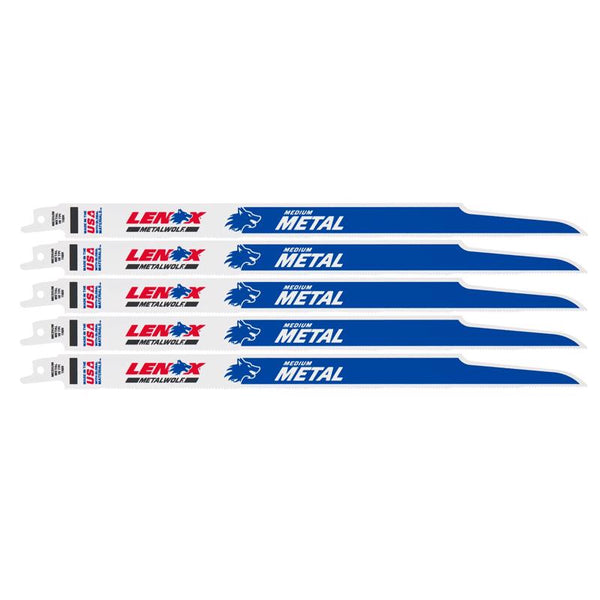 Lenox 21510-118R 5 Pack 12" 18 TPI Heavy Gauge Metal Reciprocating Blades