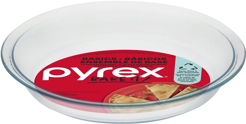 PLATE PIE 9X1-1/4"PYREX