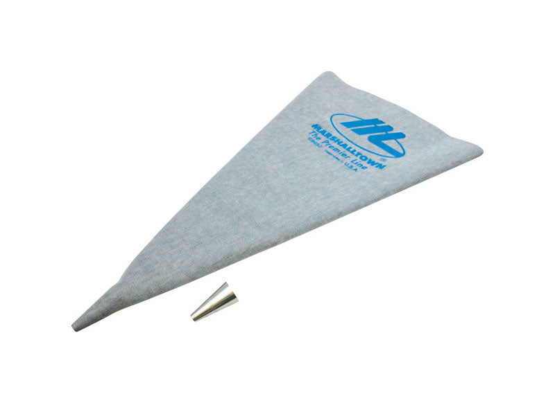MARSHALLTOWN Masonry Grout Bags for Mortar and Grout, Masonry Tools, Tiling Tools, Durable Black Vinyl Bag, 12 x 24 Inch, Tip Included, Made in USA, GB692