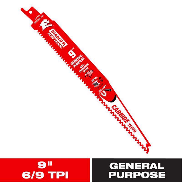 Freud-Diablo 9 Carbide Recip Gp DS0909CGP