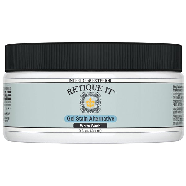Retique It Water-Based Gel Stains (8 Ounce Stain, White Wash) RQ-GS08-WWSH-R8