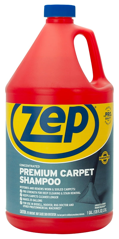 Enforcer Zep ZUPXC128 Carpet Cleaner, 128 oz Bottle, Liquid, Clear