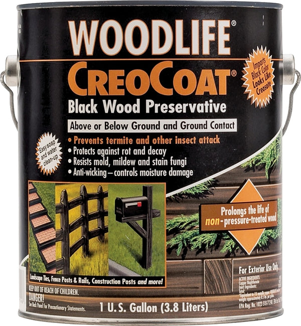 RUST-OLEUM 14436 Creocoat Black Wood-Gallon 14436A