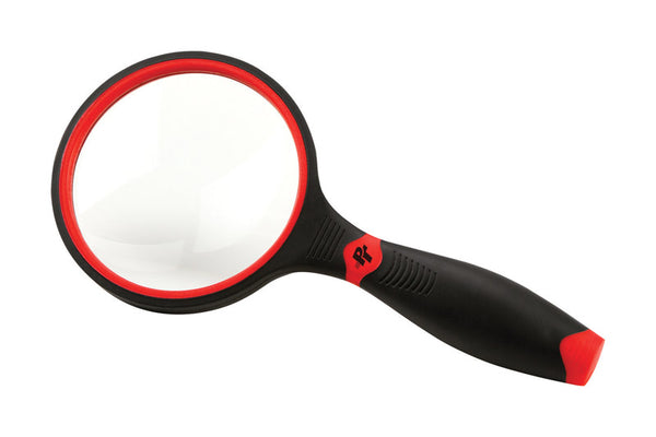 Performance Tool W15038 4X Magnifying Glass with Comfort Grip Handle for Precise Inspection and Detail Work